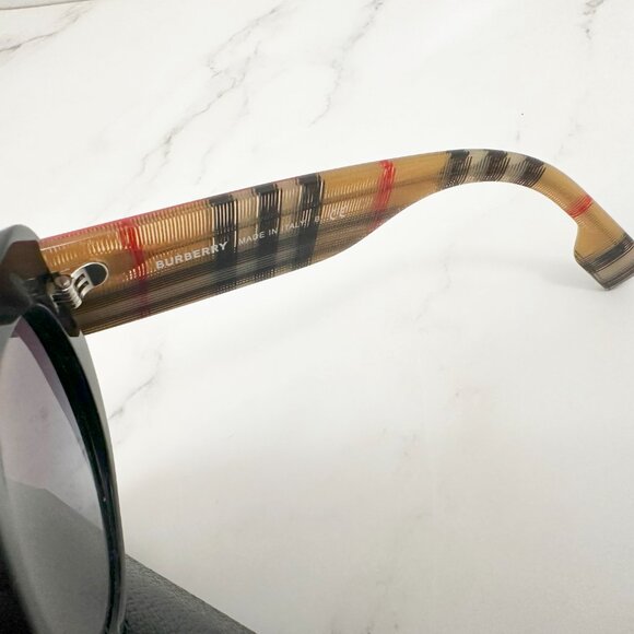 Burberry 54mm Round Cat Eye Sunglasses - Picture 9 of 12